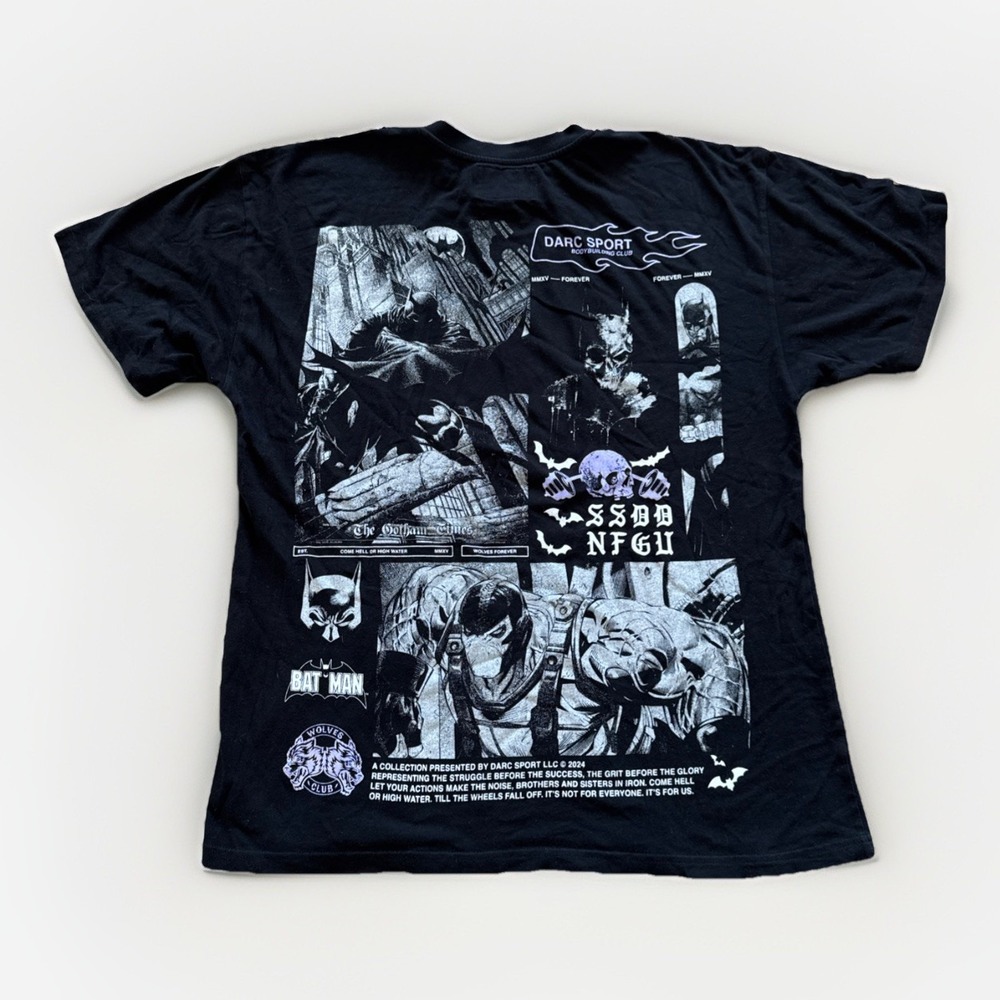 Darc Sport x Batman When Darkness Calls Premium Shirt‎ Mens M Gym Body Building